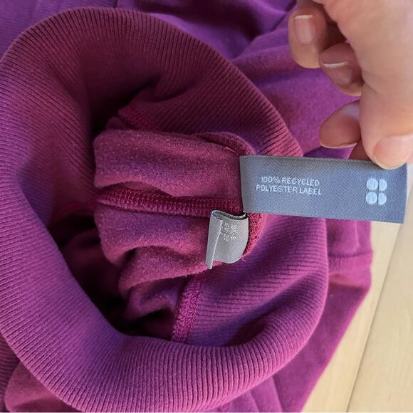 Sweaty Betty Melody Luxe Fleece Sweatshirt in Amaranth Pink 6 - Picture 10 of 14